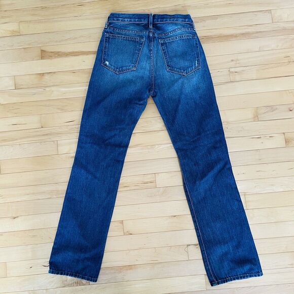 Frame Jeans Size 24 Denim Straight Leg Distressed Inseam 31 - Picture 2 of 9